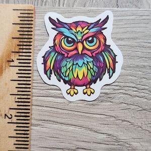 10/$10 Owl Sticker Bird Hoot Owlet Colorful Cartoon
